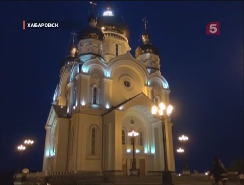 Видеоновость: Процесс появления непристойного рисунка на кафедральном соборе зафиксировали камеры наблюдения