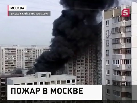В Москве горела недостроенная гостиница