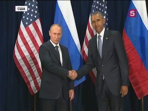 В Нью-Йорке состоялась встреча Владимира Путина и Барака Обамы