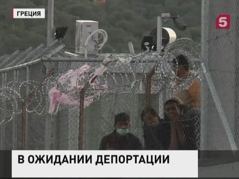 Группа беженцев устроила беспорядки в лагере на греческом острове Лесбос