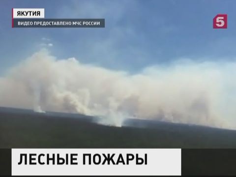 В Якутии тушат пожар в национальном парке «Ленские столбы»