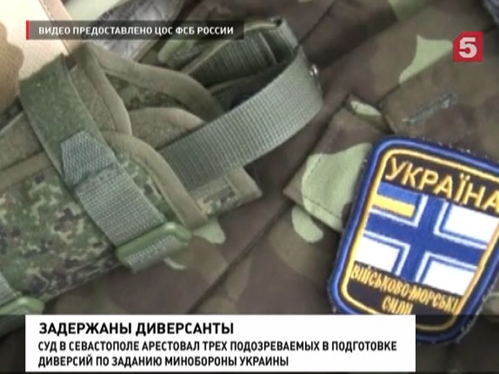 Украинские диверсанты арестованы на 2 месяца