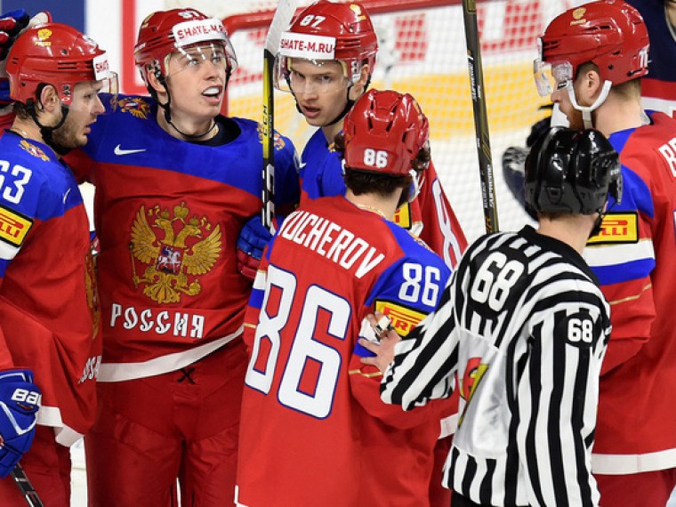Российские хоккеисты разгромили сборную Латвии на чемпионата мира