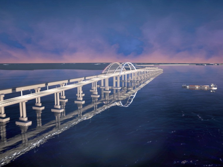 Основные работы на крымском мосту выполнят до осенних штормов