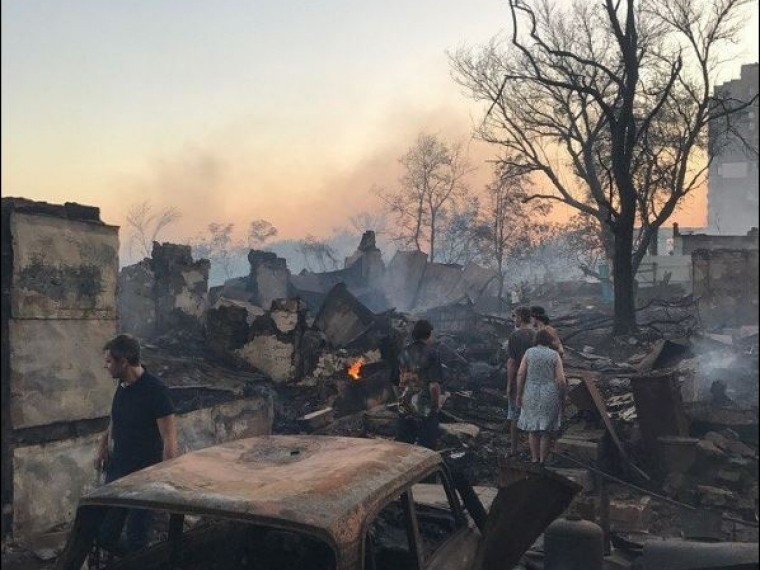 Пожар в центре Ростова-на-Дону полностью ликвидирован
