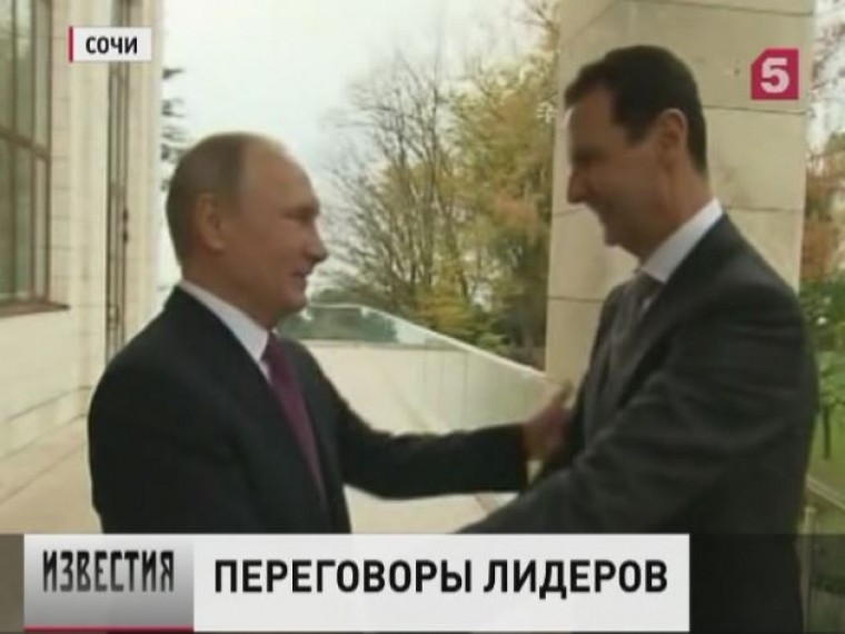 Пути политического урегулирования Владимир Путин обсудил с Башаром Асадом