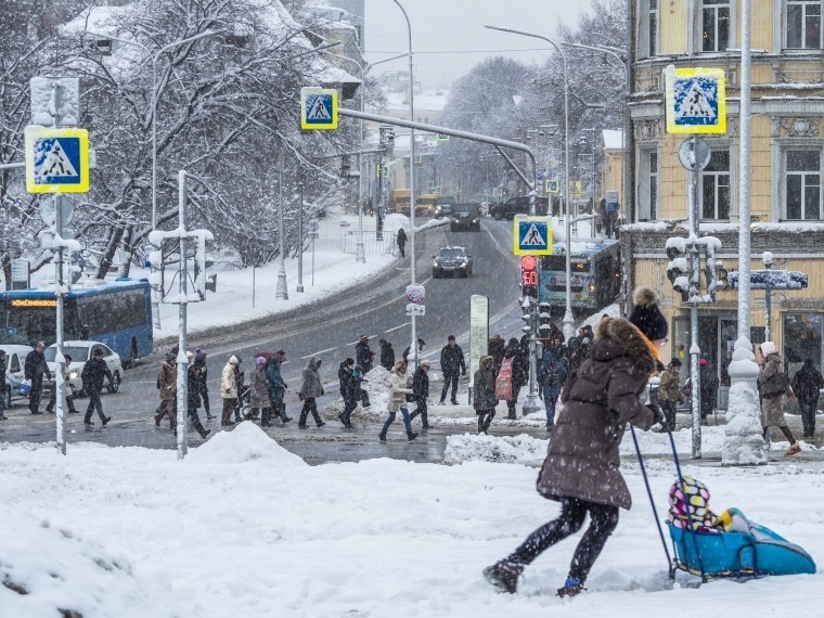 В Москве объявлено свободное посещение школ из-за снегопада