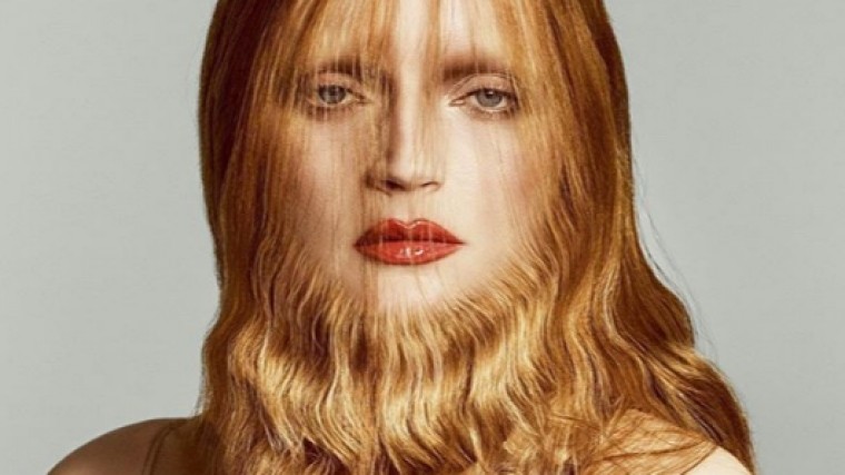 Итальянский Vogue поместил на обложку бородатую модель